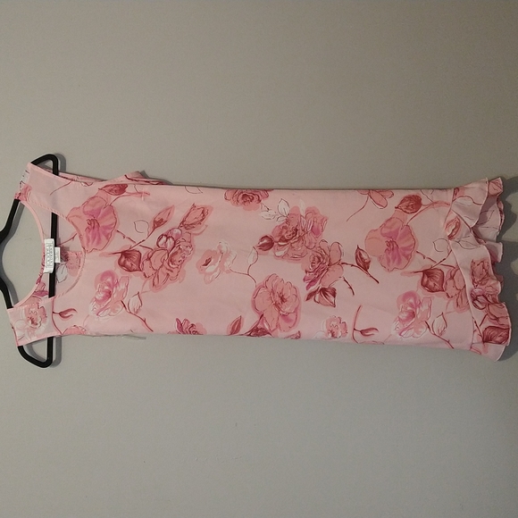 Vintage Sheer Pink floral dress - Picture 1 of 5